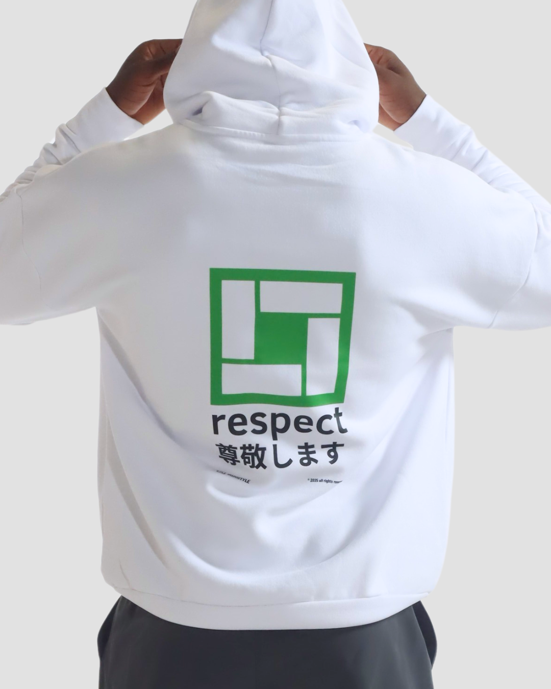 respect 尊敬します hoodie oversize