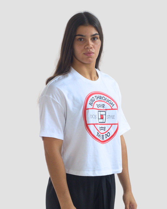 build through the do 道 cropped t-shirt