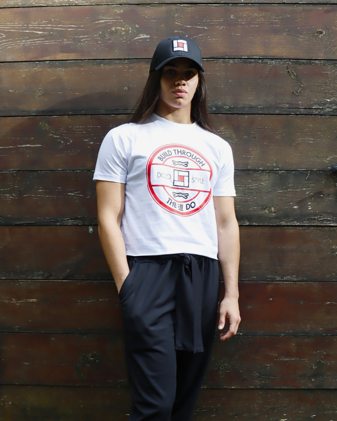 build through the do 道 cropped t-shirt
