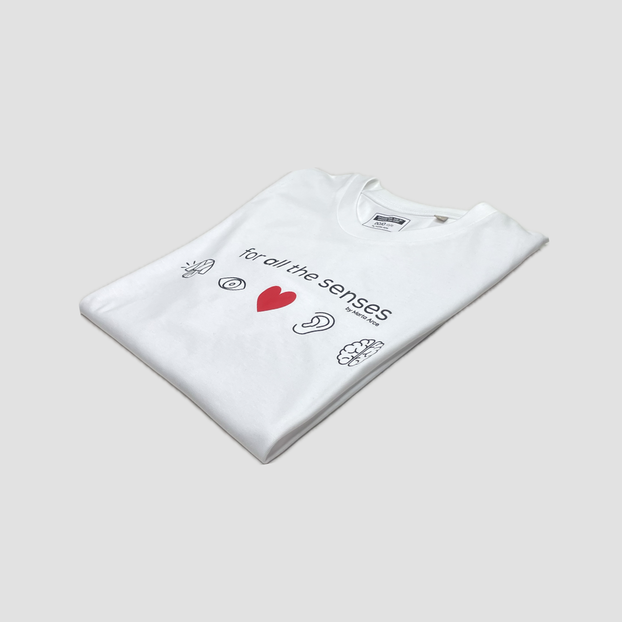 for all the senses t-shirt by Marta Arce