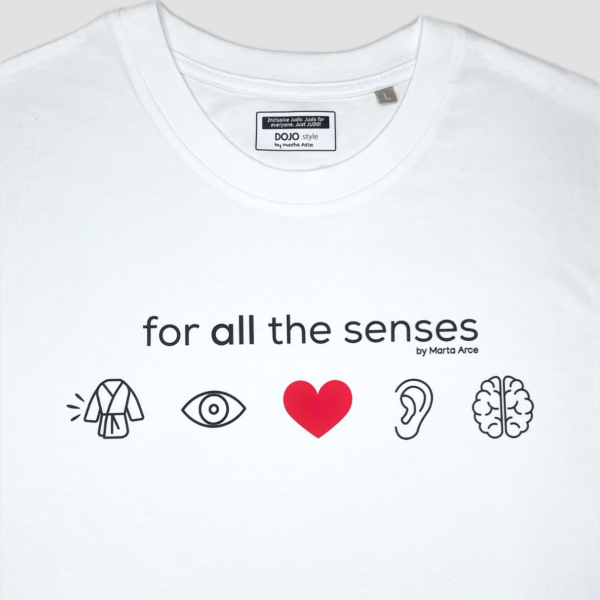 for all the senses t-shirt by Marta Arce