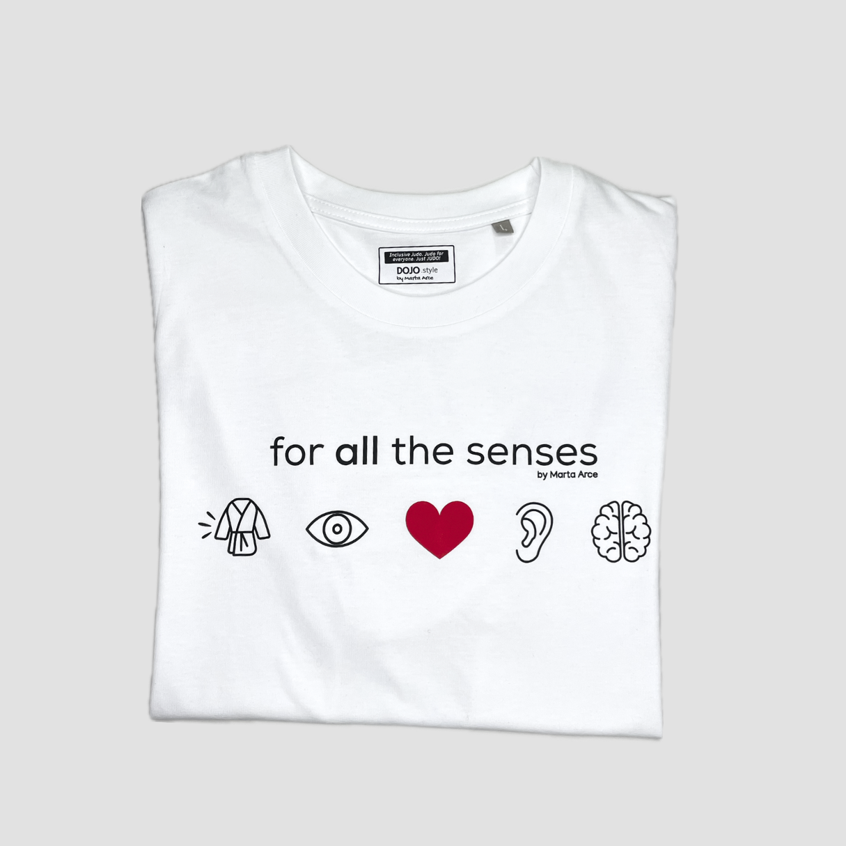 for all the senses t-shirt by Marta Arce