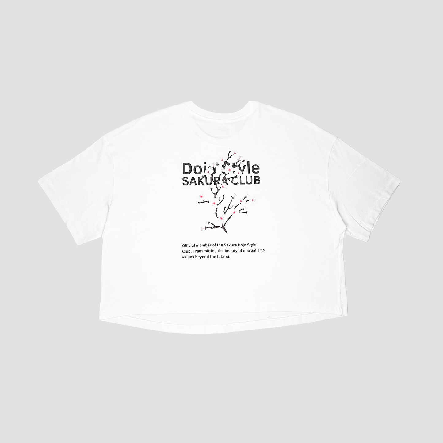 sakura club cropped t-shirt