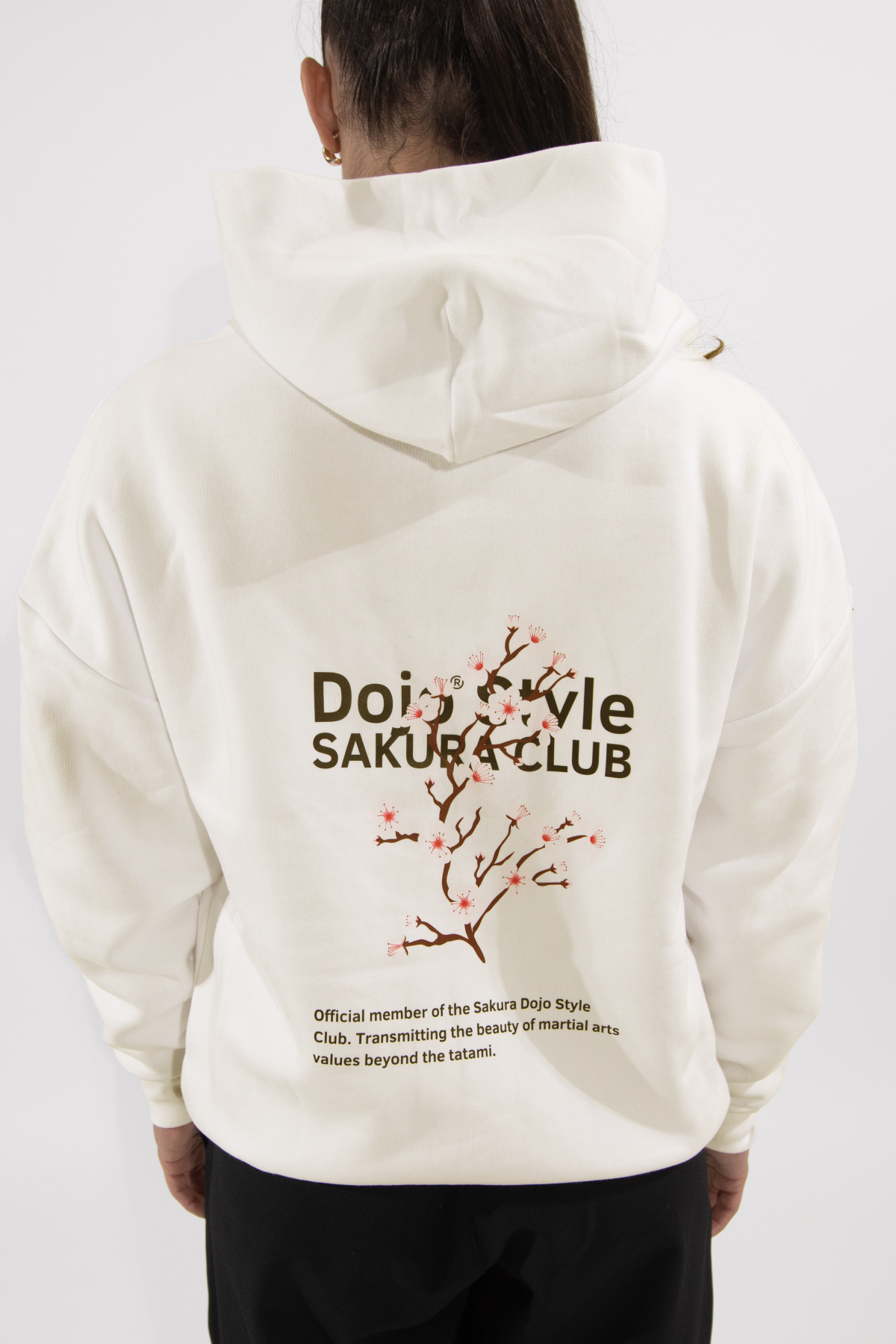 sakura club hoodie oversize